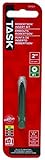 Task Tools T67511 2-Inch Robertson Screwdriver Power Insert Bit, Number-1 Green [並行輸入品]