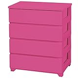 ジェイ・イー・ジェイ カラースタイルチェストワイド 4段 ピンク JEJ カラ-チエストワイド4ダンPK 返品種別A