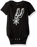NBA San Antonio Spurs Boy 's Primaryロゴ半袖クリーパー、ブラック、12ヶ月