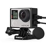 【Sametop】フレームマウント 保護ケース ゴープロ用ハウジング GoPro Hero 4 3+ 3に適用