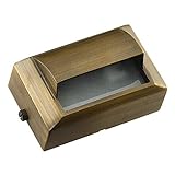 Best Quality Lighting LV59S AB Finished Outdoor Step Light with Clear Glass Shade, Bronze [並行輸入品]