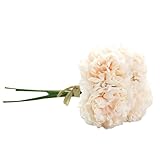 inverlee人工フェイク花シルク牡丹花柄ウェディングブーケブライダル紫陽花Decor