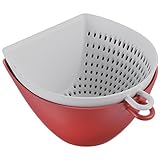 曙産業 チリトリ ザルボウル レッド MZ-3519