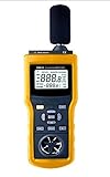 YH610 6 in 1 High-Accury Multifunction Digital Environment Tester Air Flow Meter