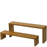 Welcome wood 　ウッドステージ90型　2段タイプ　色はブライトブラウン（ＢＢ）【完成品】　組み立てる必要なし！！個別に移動できるのでとっても便利！！
