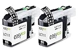 Brother LC111-BKブラザー互換インクカートリッジ お得の2本マルチパック 大容量タイプ 残量表示機能付 対応機種: DCP-J957N/MFC-J980DN/DWN MFC-J890DN/DWN MFC-J870N MFC-J820DN MFC-J720 DCP-J552NW MFC-J987DN/DW MFC-J897DN/DWN