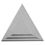 Ekena Millwork CM19TG 19 1/4-Inch x 19 1/4-Inch x 1 1/8-Inch Triangle Ceiling Medallion [並行輸入品]