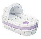Petit Praia 80 x 36 x 23 cm Linned Carrycot Elise Balnco With Top by Petit Praia