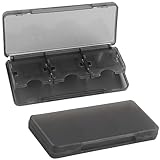 3DS ソフトケース 6in1 ゲームカードケース 2本セット 収納 カセット 1層両面タイプ 6枚収納可能 保護 整理 カード保護ハードケース 小型 軽量 携帯に便利 メモリーカードケース ブラック（3DS/3DSLL/2DSLL/NDSI/NDS LITE対応ゲームカード）