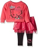 Hello Kittyベビー女の子Tシャツとレギンスセット2 カラー: ピンク