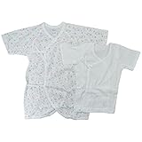 Babbun(バブーン)【日本製】新生児フライス無地+クマPt肌着セット 短肌着 50cm /ピンク コンビ肌着50cm ~ 60cm /ピンク NO.KK-31-2365