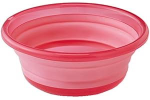 アイメディア(Aimedia) たためる洗い桶 約5L たらい 洗面器 湯おけ バケツ 折りたたみ ソフト 収納 コンパクト 省スペース 掃除 洗濯 バス つけ置き 多用途 31cm