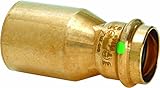Viega 78117 ProPress Zero Lead Copper Reducer with 2-Inch by 1-1/4-Inch FTG x P [並行輸入品]