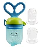 Baby Food Feeder Grow With Me Set | Baby Fruit Feeder | Baby Teething Toy | Silicone Teether Nibbler