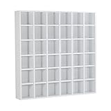 arne 本棚 日本製 完成品 6列 6段 幅145cm 高さ145cm 可動棚 シェルフ コミック収納 ラック H-001 6×6 ホワイト