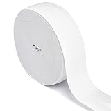 織ゴム ゴム紐 平ゴム 40 mm巾 白 20m巻 厚め 厚さ1.1 mm ウェストゴム ゴムバンド ゴムひも 織りゴム パジャマゴム 弾性バンド ゴムベルト ハンドメイド 手芸 裁縫材料 服アクセサリー ズボン用 交換バンド パンツゴム 幅広 太幅 お徳用 ホワイト [並行輸入品]