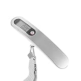 ZZHdd 旅行はかり デジタルはかり 携帯式デジタル 計量器 デジタルスケール ベルト吊り下げ式 ステンレス仕上げ ラゲッジチェッカー 液晶ディスプレイ バックライト付 アウトドア ホームに最適の秤