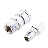 SONONIA 金属空気式 クイックコネクトエアー継手 空気圧クイックコネクター メタルカプラー 多規格 - 20SF + 20PF