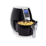 新しい空気フライヤー、1500Wハイパワー家庭用電気フライヤー、3.2L大容量フライス機、ブラック