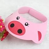 Keeeady 子供用品 赤ちゃん シャンプーハット 洗髪用帽子 シャワーキャップ お風呂 防水帽 水漏れない 防水 シールド 樹脂 可愛い 安全 便利 サイズ 調整可能 （タイプ1）