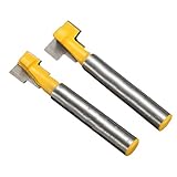 Baoblaze 2本入り　木工カッター　 1/4インチ*3/8インチ　 シャンク鍵穴ルータービット