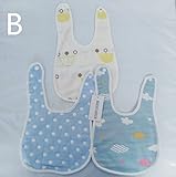 (マリア)MARIAHあす楽　赤ちゃん 3枚セット　ベビー よだれかけ・ビブ　新生児 幼児　専用　スタイ 綿 可愛い　柔らかい 生唾 ビブ よだれかけ