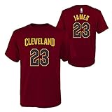 Cleveland Cavaliers幼児用レブロン・ジェームズNBA名前と番号チームTシャツ – マルーン、 レッド