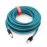 DRRI M12 Xコード 8極からRJ45 10Gbps ギガビットイーサネットインターフェース Cat 7e シールドケーブル コグネックスカメラ用 (30M)