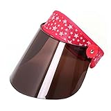 赤い屋外創造的な夏の太陽の帽子トップの日除けのレンズなしビーチ帽子ユニセックスキッズ