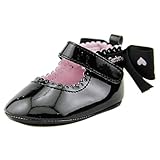 Gerber Hearts ベビー 米国 2 ブラック バレエシューズ [並行輸入品]