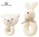 【オーガニックガーデン】くまとうさぎのガラガラセット