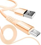 13カラー 4長さ PD急速 15W 60W 100W 100％シリコン 超高耐久 USB-A Type-C to Type-C【inklink Japan公式】充電ケーブル iPhone 充電コード USB-C 機器対応 急速充電 PC/パソコン/ノートパソコン/iPhone/iPad/Android (USB-A to Type-C 3A15W, アプリコット, 2m)