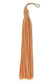 Set of 10 PEACH Chainette Tassel 4 Inch Long with 1 Inch Loop Basic Trim Collection Style# RT04 Colo