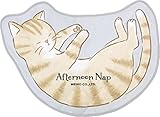 明邦 ねこ の お昼寝 トイレマット 玄関マット 茶トラ