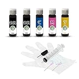 詰め替えインク BC-310/311 BC-340/341 BC-345/346 BC-360/361 (2BK/C/M/Y) 4色セット+1黒(5本) 各30ml 器具付 3年保証