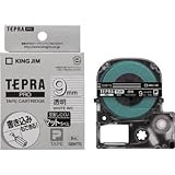 キングジム:キングジム Pテ-プマットラベル透明白文字 SB9TS 型式:SB9TS