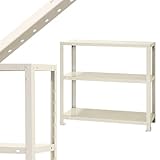 スマートラック NSTR-254 幅80×奥行30×高さ75cm 3段 ホワイト 40㎏/段