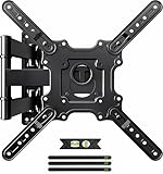 USX MOUNT 壁掛けテレビ金具 ディスプレイアーム 26-60インチ対応 最大耐荷重35kg LCD LED 液晶 中型 テレビ壁掛け金具 用前後､左右､上下多角度調節可能 頑丈な金属 延長アーム式 最大VESA 400x400mm バブルレベル、ケーブルホルダー