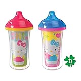 SesamiSippyCup2PK フリップストローカップ セサミストリート キティ マンチキン munchkin (D)