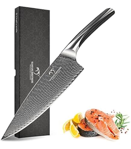 Amazon | 包丁 三徳包丁 Nanfang Brothers ダマスカス+VG10 67層