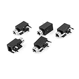 uxcell PCB実装　2.5mmジャックコネクタ　ソケットコネクタ　5 個 4端子