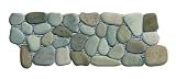 Sea Green Pebble Tile Border 1 piece 4 " x 12 " (メッシュマウント)