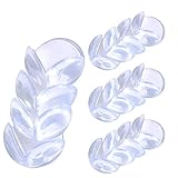 Te Fiti コーナークッション ソフト コーナーガード 大きサイズ 赤ちゃんとご年配の方のケガ防止 両面テープ付き 16個セット 透明 丸型