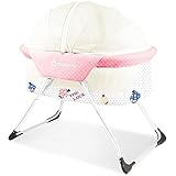 Babysing ポータブルスリーパーバシネット蚊帳クレードル新生児幼児用ベッド折りたたみ幼児旅行ベッドを0 - 9月の赤ちゃん (ピンク)