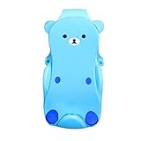 シャワーラック/椅子赤ちゃんスポンジバスラック新生児の浴槽ブラケット滑り止めの吸盤カップ安全で快適なブルーピンクグリーン (色 : Blue)