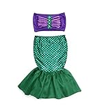 Rush Dance Princess Ariel The Little Mermaid Dress Costume Cosplay Swimwear (4T Little Mermaid) [並行輸