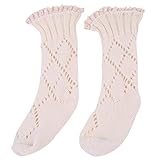 Lovoski 幼児用ニットソックス　　赤ちゃん　　ハイジャカード　　暖かい　　綿の靴下　　ユニセックス　全2サイズ5色 - ベージュ, M