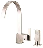 Danze D401144SS Siruis Single Handle Kitchen Faucet with Side Spray, Stainless Steel, Stainless Stee