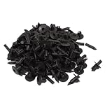 タイププラスチックリベットファスナーブラック17×10×6.5ミリメートルでの100個のカーフェンダープッシュ