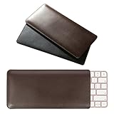 マジックキーボードケース スリムスリーブカバー 高級 オシャレ 革 Magic Keyboard用 キーボードカバー 2024発売 (A3118/ A3203),2021発売 (A2449/ A2450)に適応 [ブラウン]